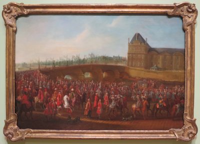 The Turkish Envoy Mehmet Efendi leaves the Tuileries Garden after an audience with the French King Louis XV in 1721 by Pierre Denis Martin